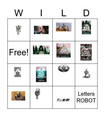 Wild Robot Scavenger Hunt BINGO Card