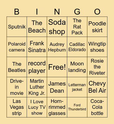 Octogenarian Bingo! Bingo Card