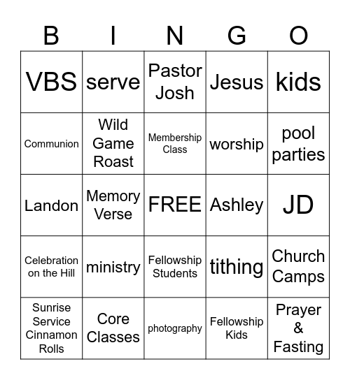 FCC Bingo! Bingo Card