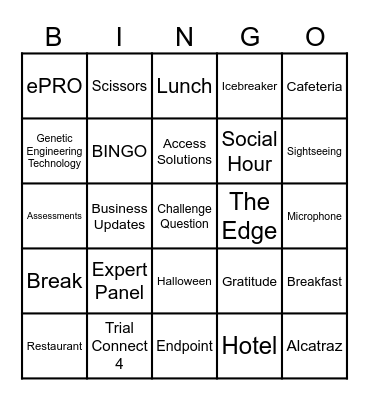 Clinical Research BINGO Card