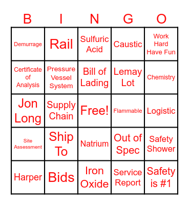 PVS BINGO Card
