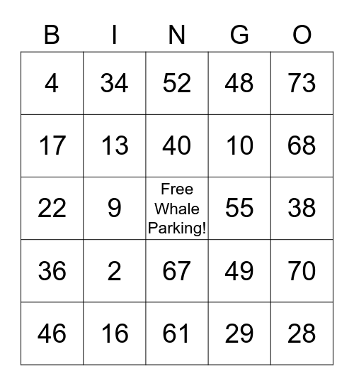 Heather's Baby Shower Bingo Card