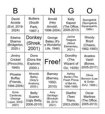 Customer Service Bingo Card