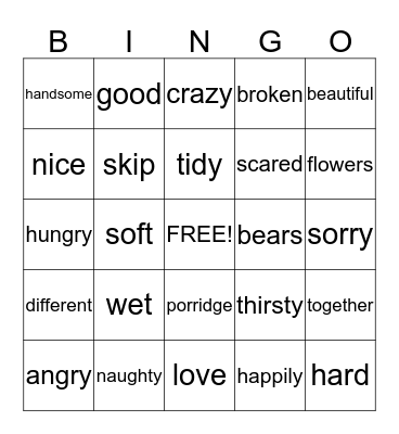 Bingo #5 Bingo Card