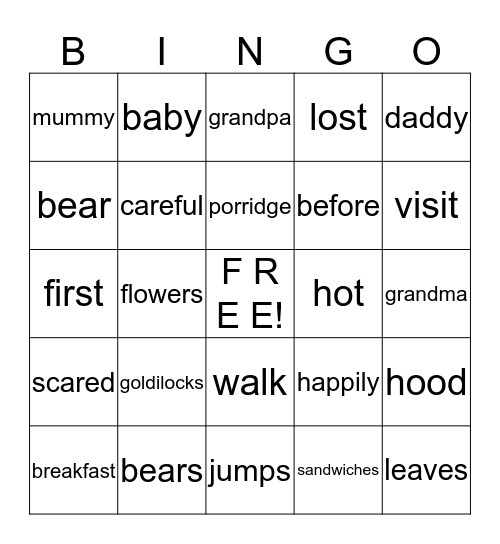 Bingo #6 Bingo Card