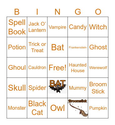 HALLOWEEN Bingo Card