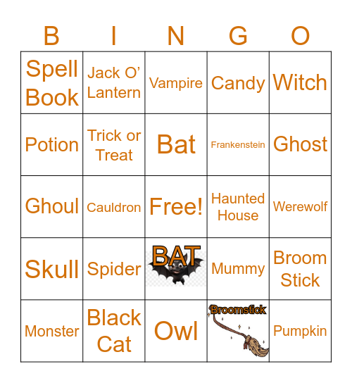 HALLOWEEN Bingo Card