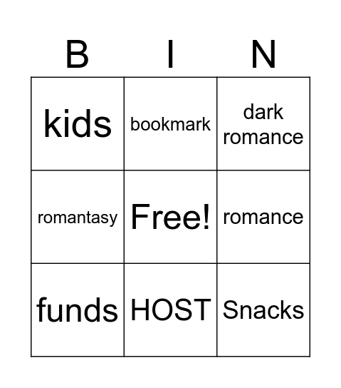 Feral Smingo Bingo Card