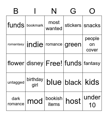 Birthday Smingo Bingo Card
