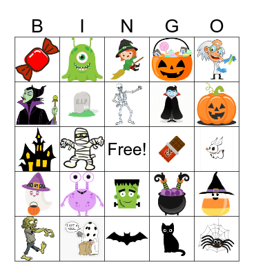 Halloween Bingo Card