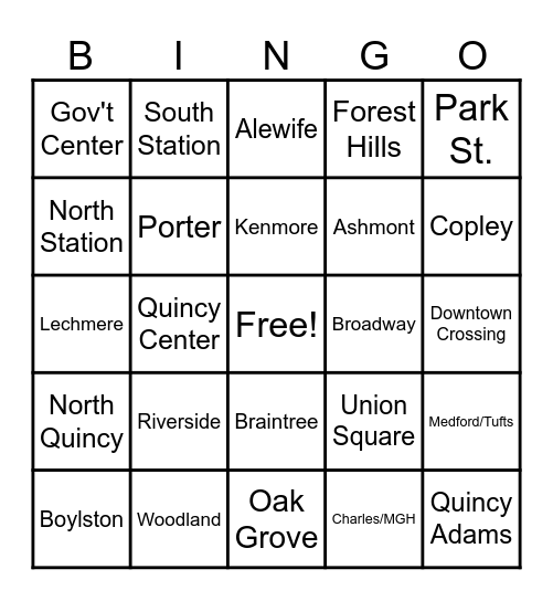 𝗠𝗕𝗧𝗔 𝗕𝗶𝗻𝗴𝗼 Bingo Card