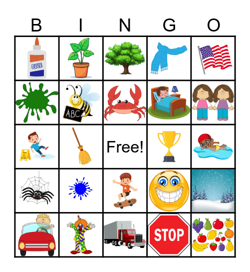 Clusters Bingo! Bingo Card