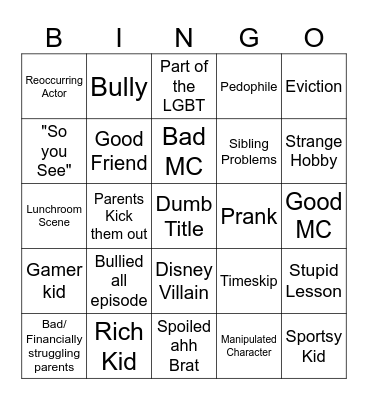 Dhar Mann Bingo Card