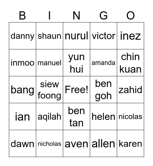 Bingo ADDX Bingo Card