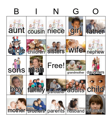MVALP Family Bingo Card