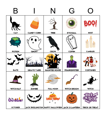 Happy Halloween Bingo Card