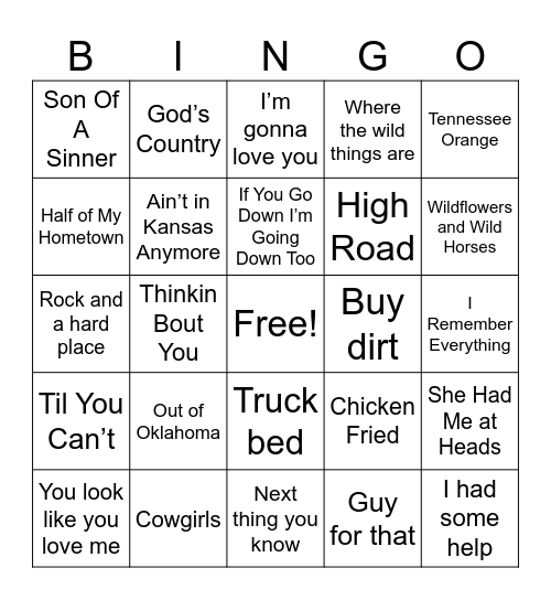 Singo Bingo Card