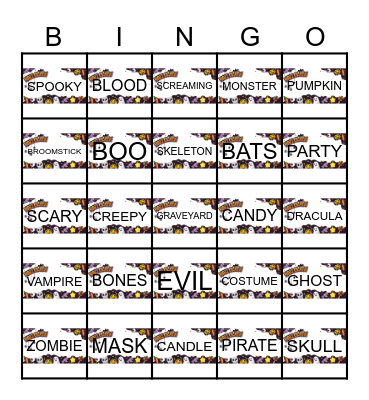 Reel to Real: Lights, Camera, Terror! Bingo Card