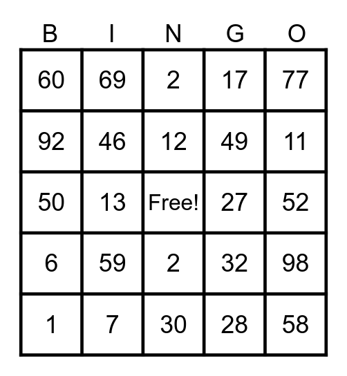 Test - Prachi/Anurag Bingo Card