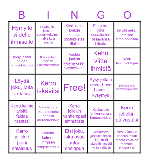 Sitsibingo Card