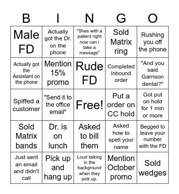 Garrison  IS Bingo Card