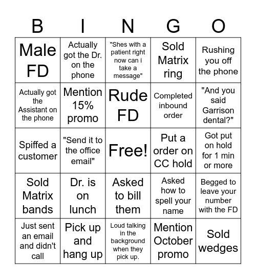 Garrison  IS Bingo Card