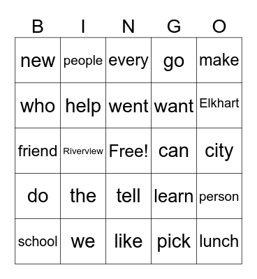 ULS Unit 11 Bingo Card