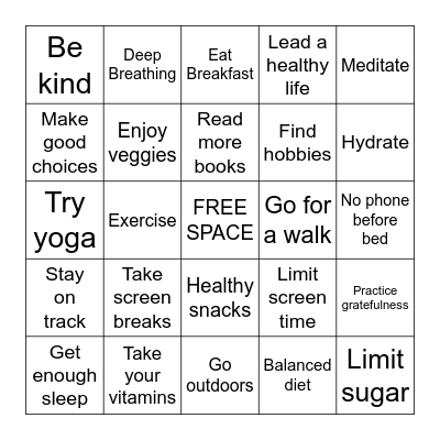 Red Ribbon Bingo Card