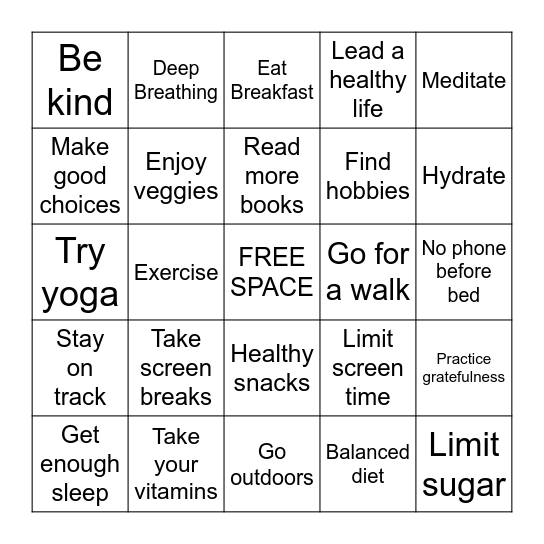 Red Ribbon Bingo Card