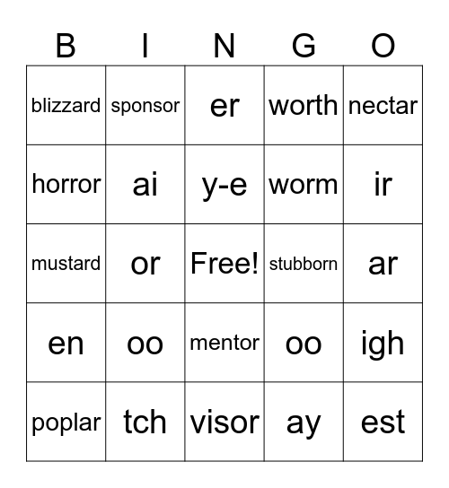 Volume 3 Lesson 1-13 Bingo Card
