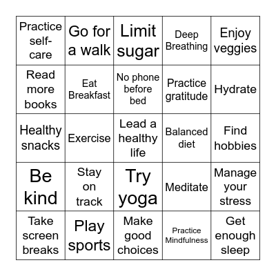 Red Ribbon Bingo Card