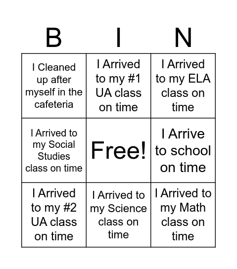 MILK Mustang Bingo Date: ___________ Bingo Card