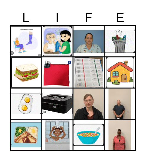 Homecare Bingo Card