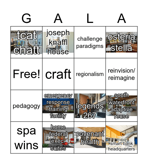 AIA ETN (BIN)GALA Bingo Card