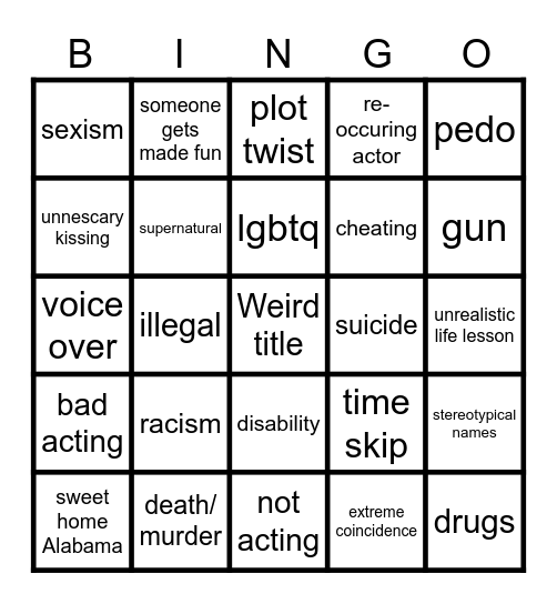 TT Bingo Card