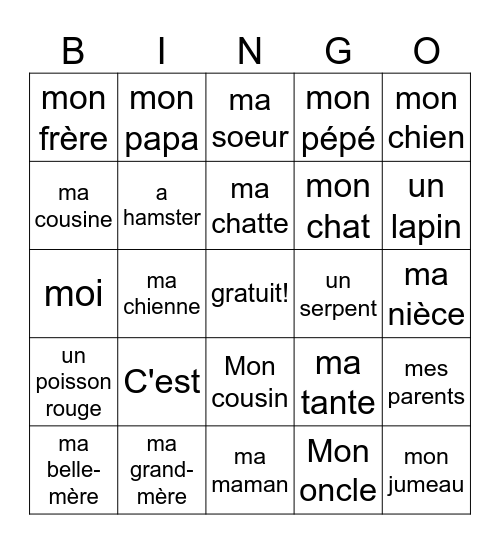 Daniel Sosa Bingo Card