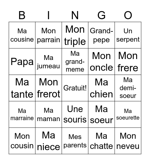 Janeva Riddick Bingo Card