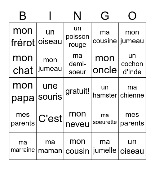 Jacob Wykowski Bingo Card