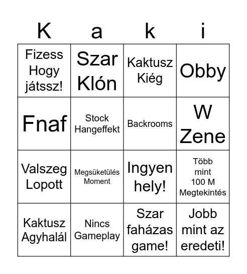 Ratyi Roblox Bingo Card