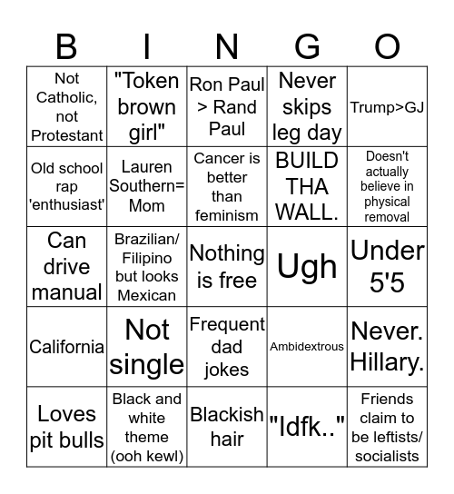 @conservatarian.ca bingo Card