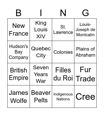 Worlds Collide Bingo Card