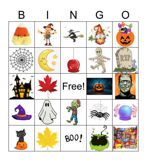 Halloween BINGO Card