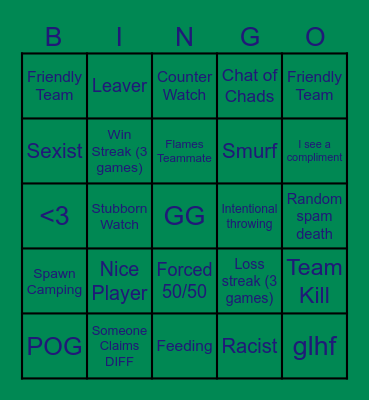 GrOverwatch Bingo Card