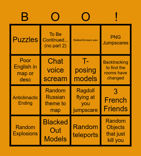 Spooktober bingo! Bingo Card