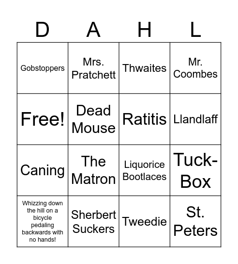 Boy: Tales of Childhood Bingo Card