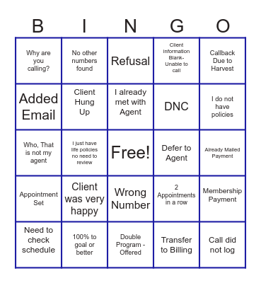 ACU BINGO Card