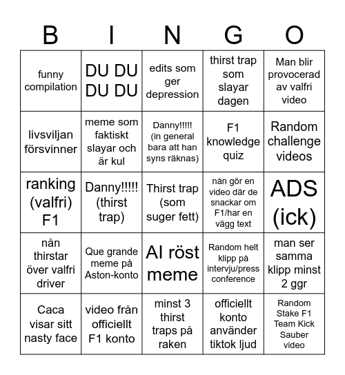 smh rip Bingo Card