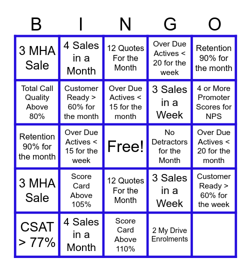 Deeks BINGO Card