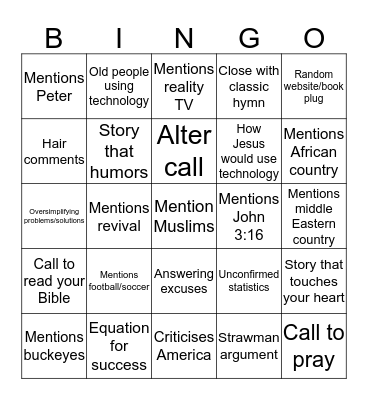 Andy Seeeeberhagen Bingo Card