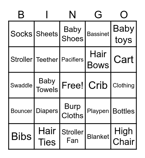 Present Bingo Card